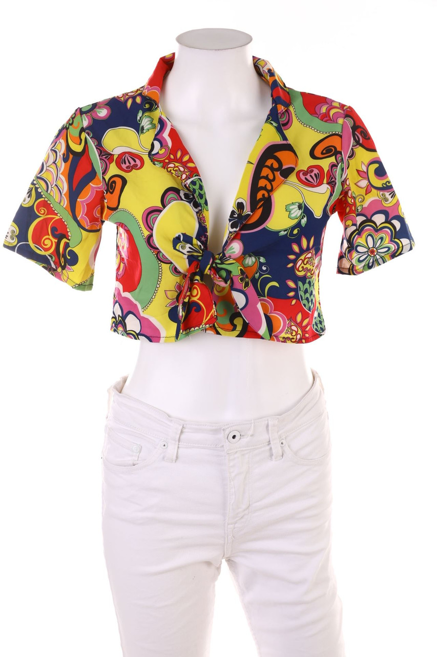 ZARA - Kurzarm-Bluse - S