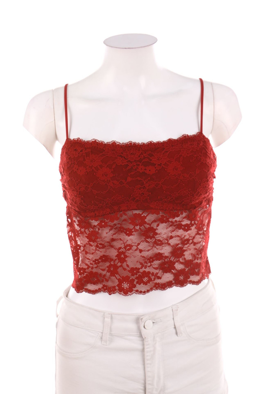 No Label - Crop-Top, Lace - D 34