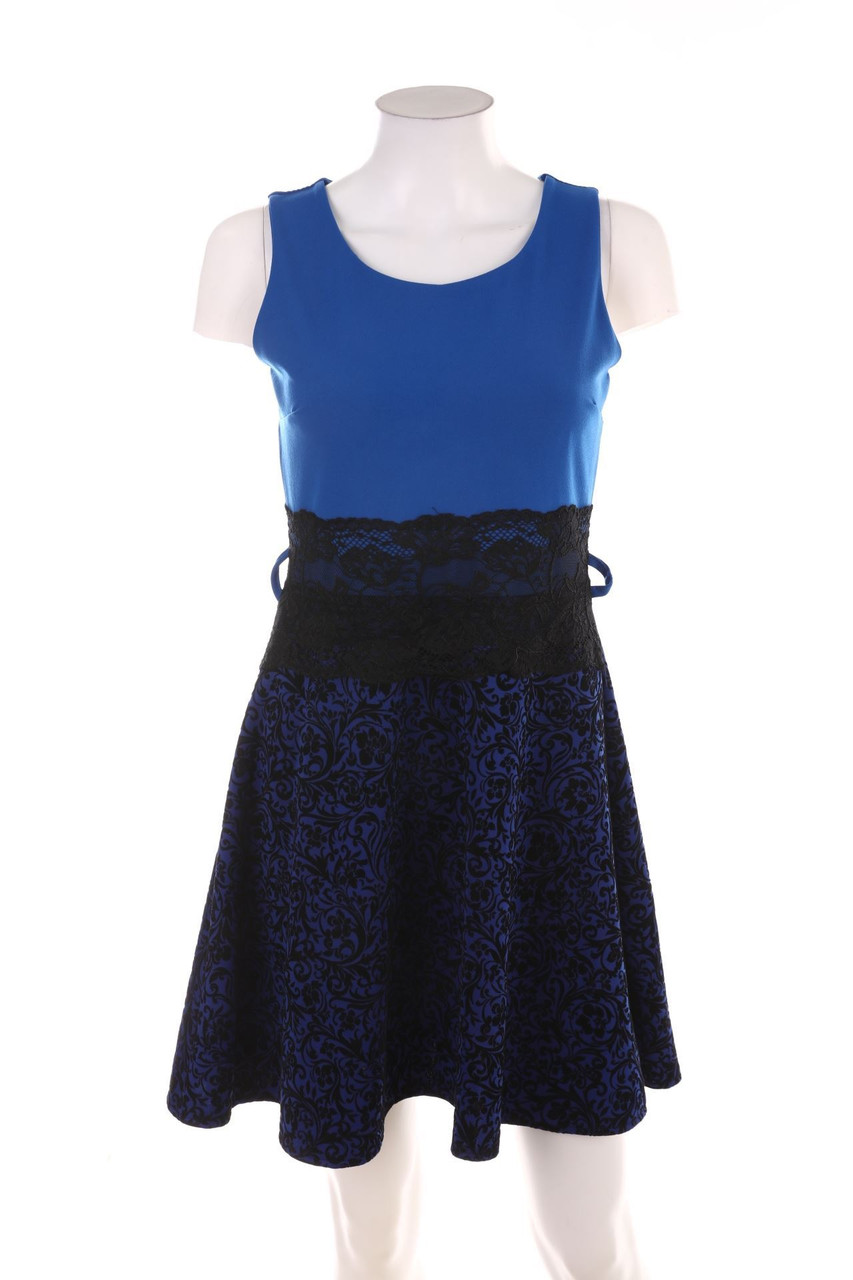 No Label - Dress with Flock Print - D 36