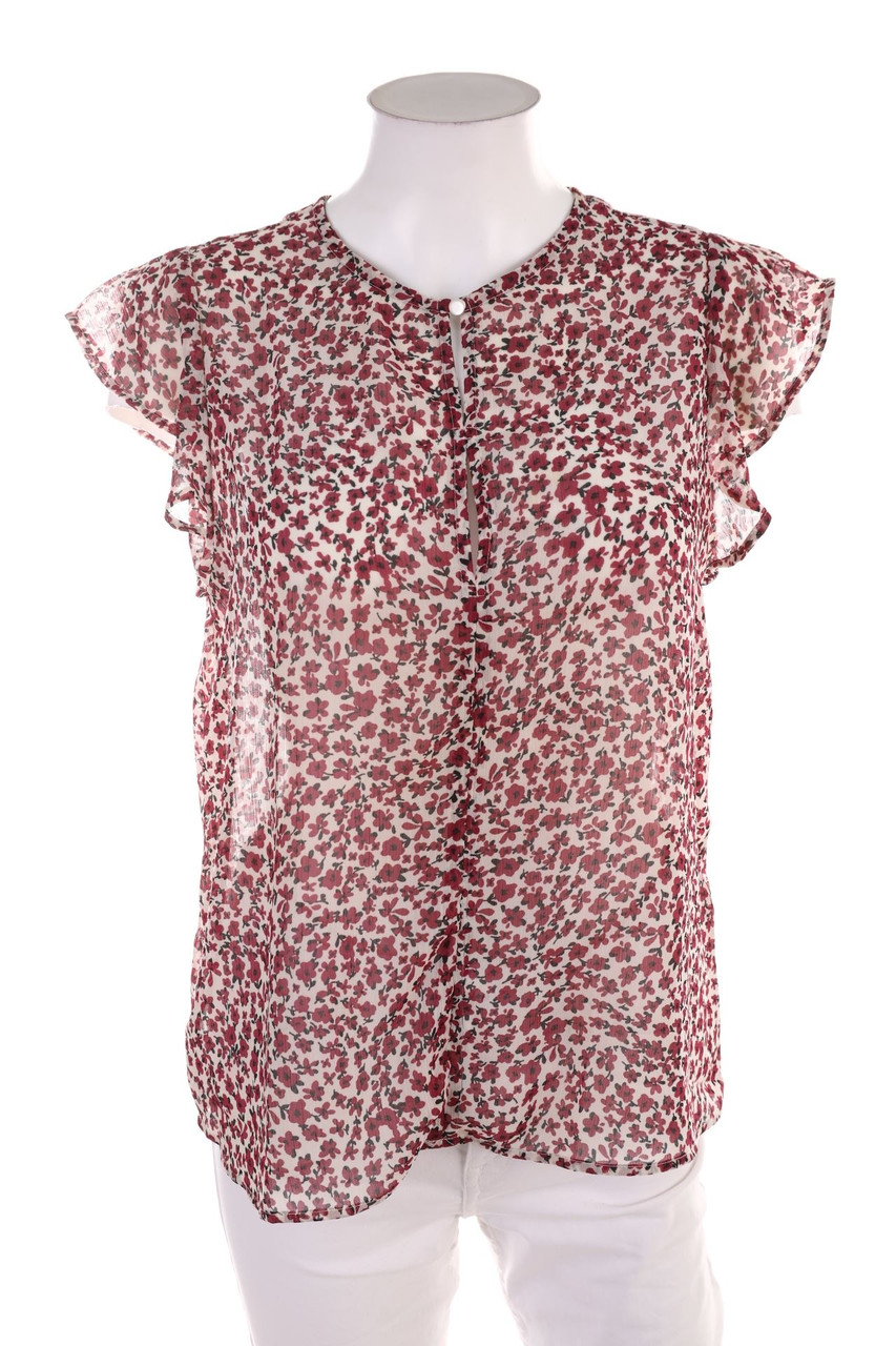 TERRANOVA - Kurzarm-Bluse mit Blumen-Print - S