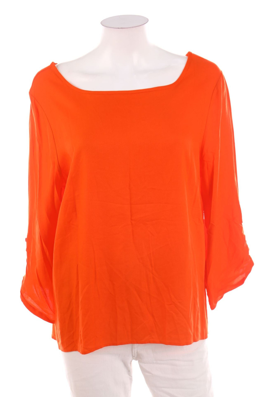 papaya - Blouse with Roll-up Sleeves - D 42