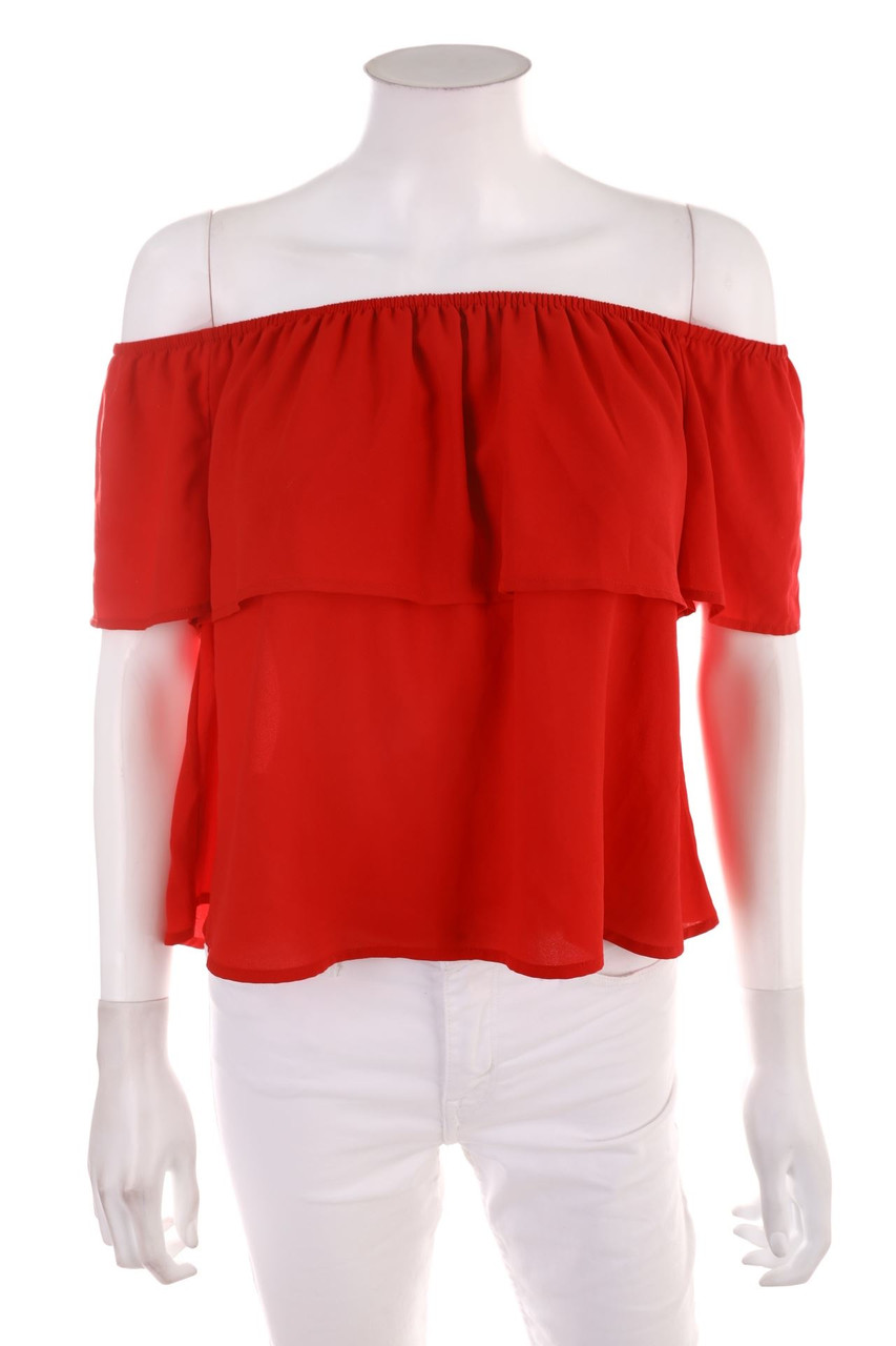 Stradivarius - Off-the-shoulder blouse, Layer Look - S