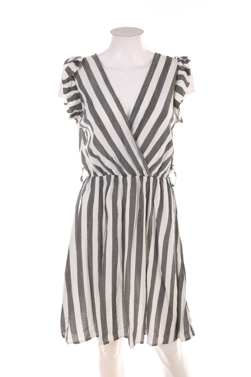 No Label - Stripe Dress with Volants - D 38-40