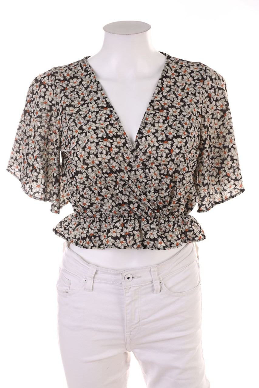 PULL&BEAR - Kurzarm-Bluse - S