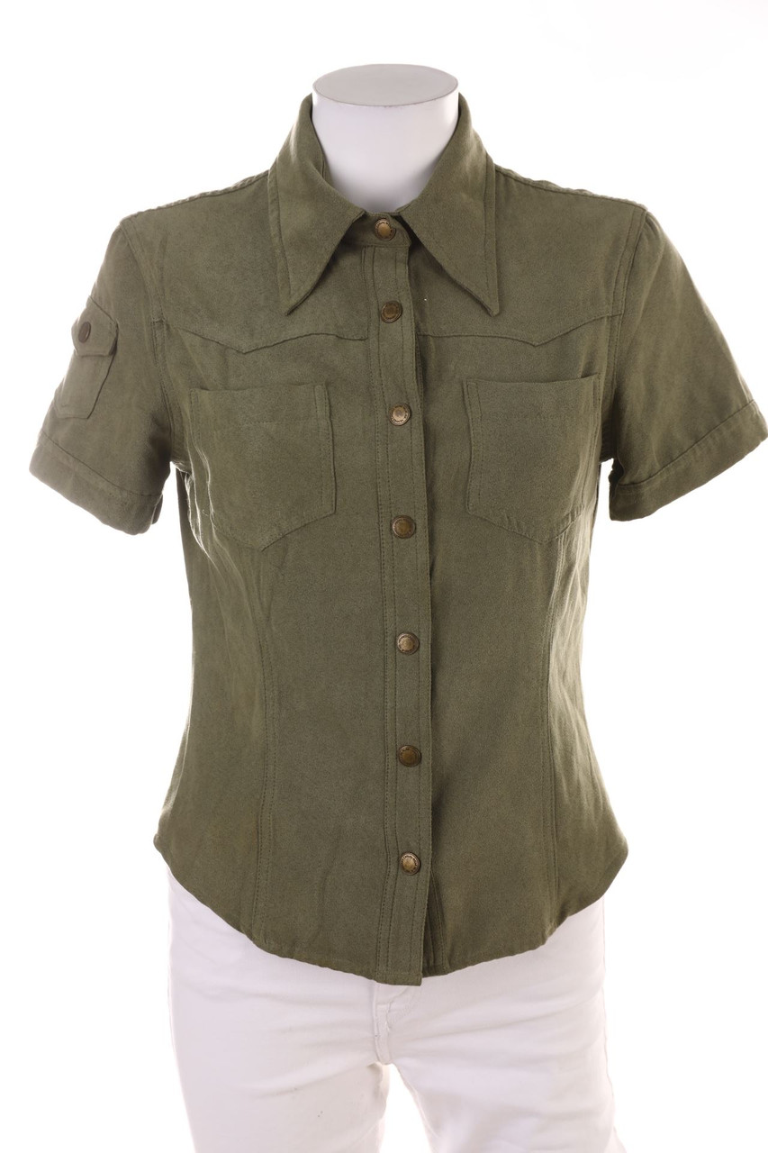 H&M - Hemd-Bluse mit kurzem Ärmel - M