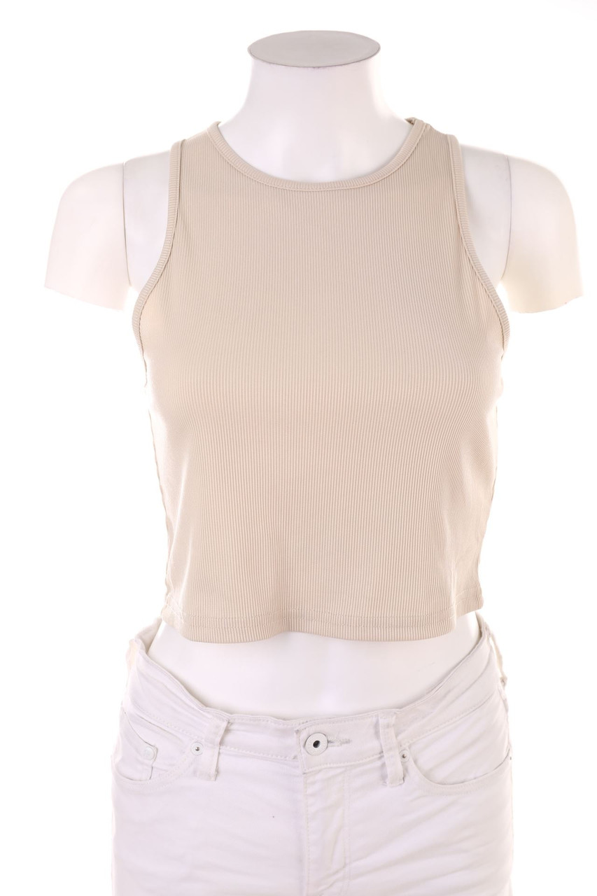 SHEIN - Basic-Crop-Top - L