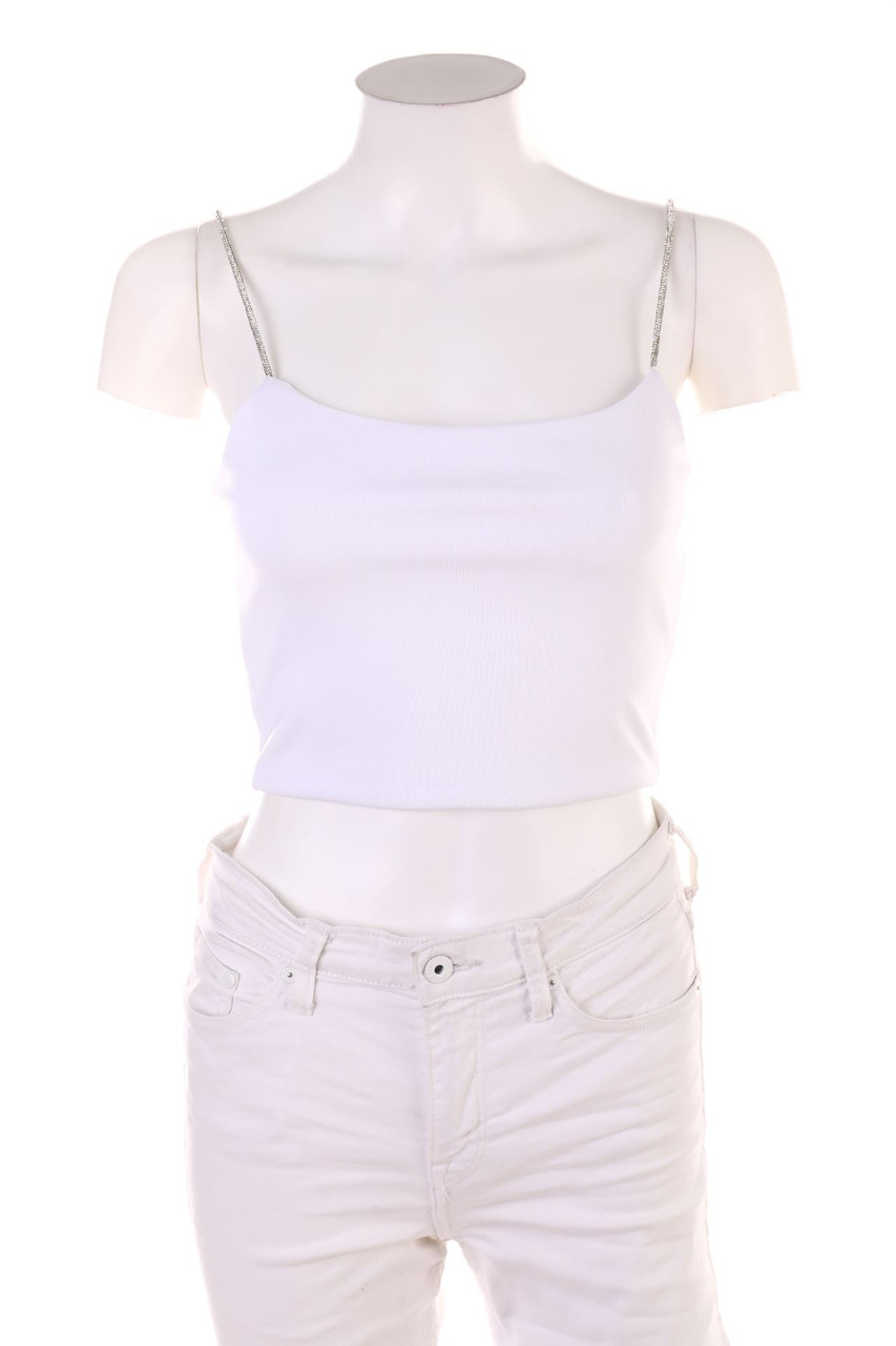 FB SISTER - Crop-Top with Rhinestones - S