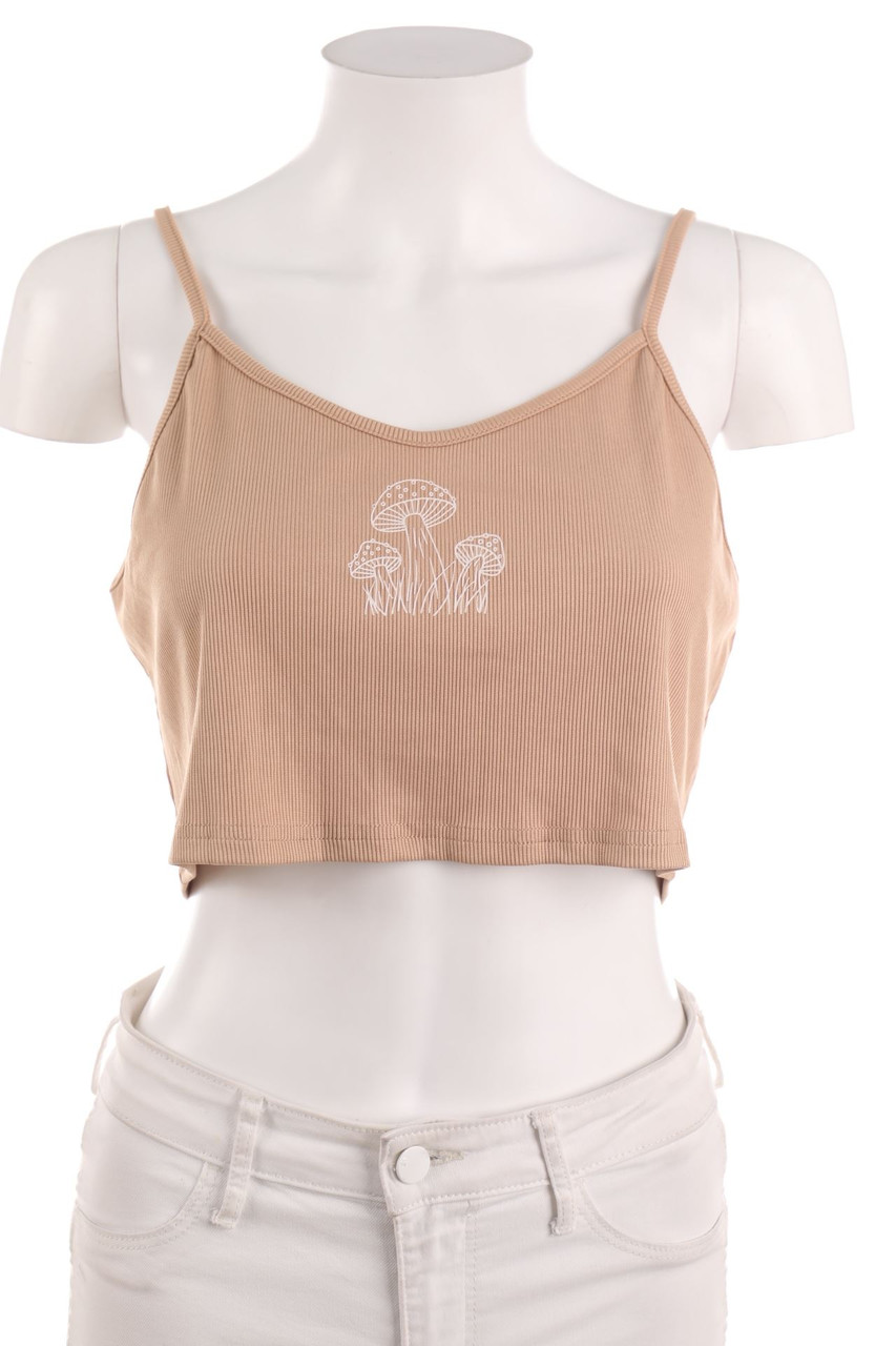 SHEIN - Crop-Top with Print - L