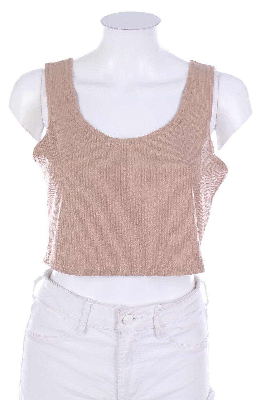 SHEIN - Basic-Crop-Top - L