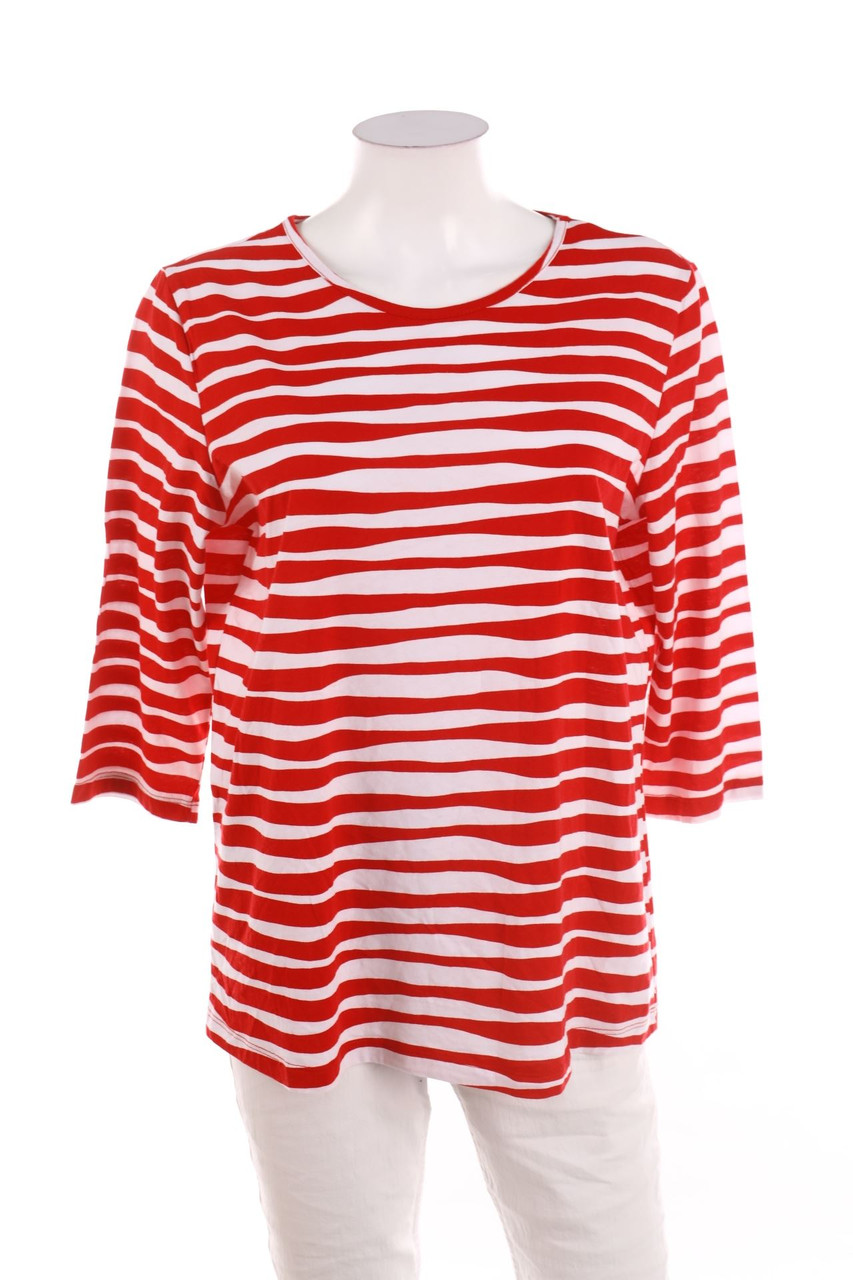No Label - 3/4-Sleeve Shirt with Stripes - D 44