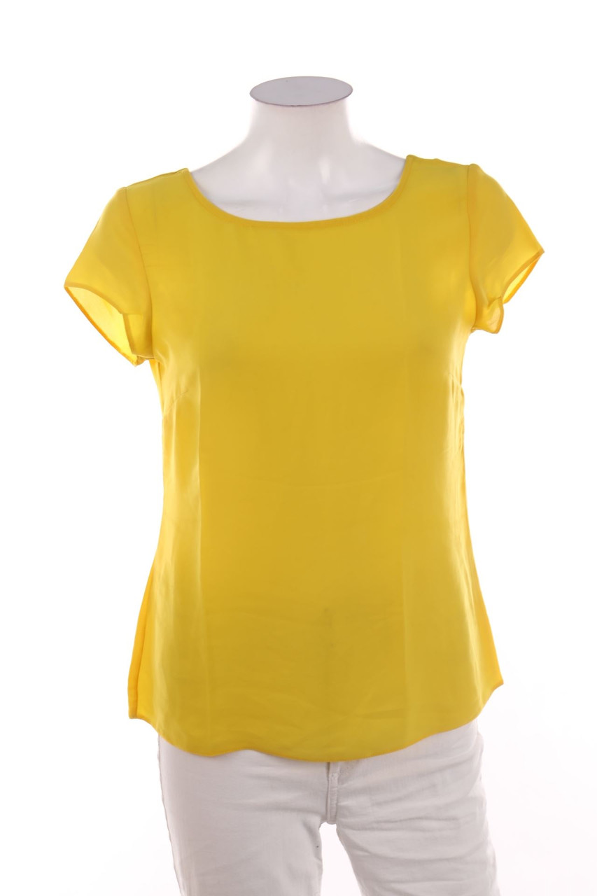 No Label - Shortsleeve Blouse with Deep Back Neckline - D 36