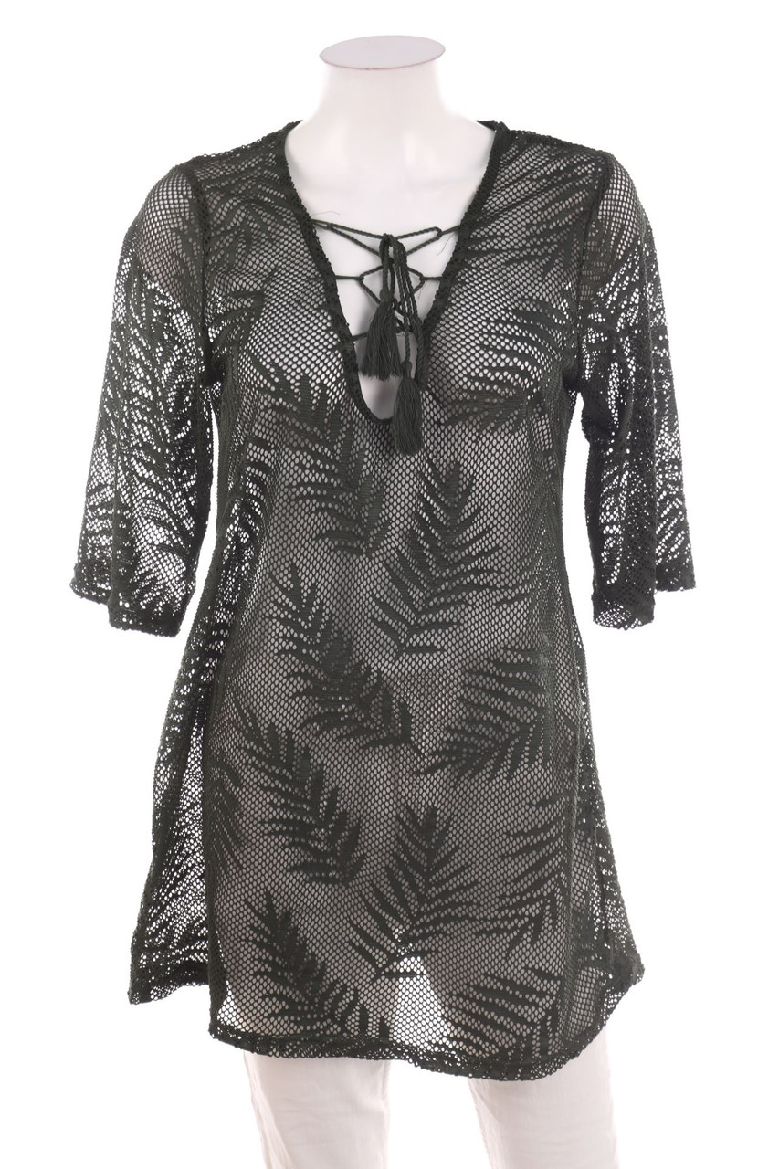No Label - Beach-Tunic Blouse with Lacing - D 38