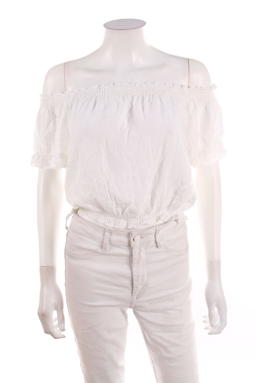 BRANDY MELVILLE - Cropped-Off-the-shoulder blouse - ONE SIZE