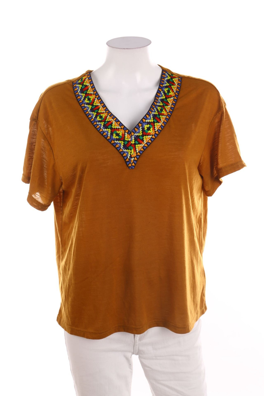 No Label - Shortsleeve-Shirt with Applications - D 44