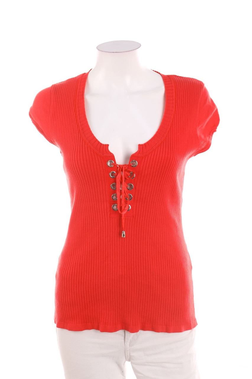 PATRICE BREAL - Shortsleeve-Shirt with Lacing - D 38