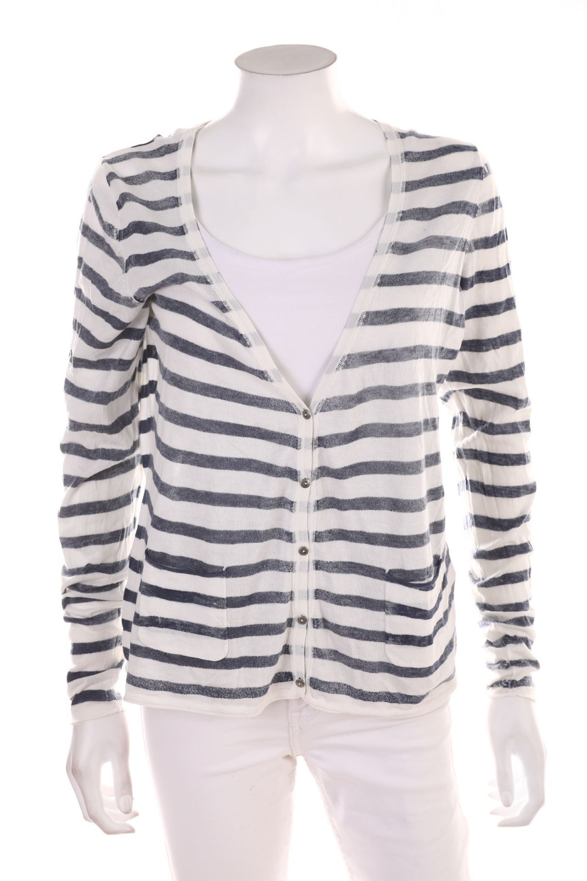 Marc O´Polo - Baumwoll-Cardigan mit Streifen - L