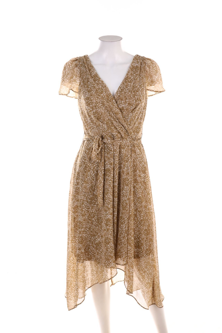 DKNY - Midikleid in Wickel-Optik - S