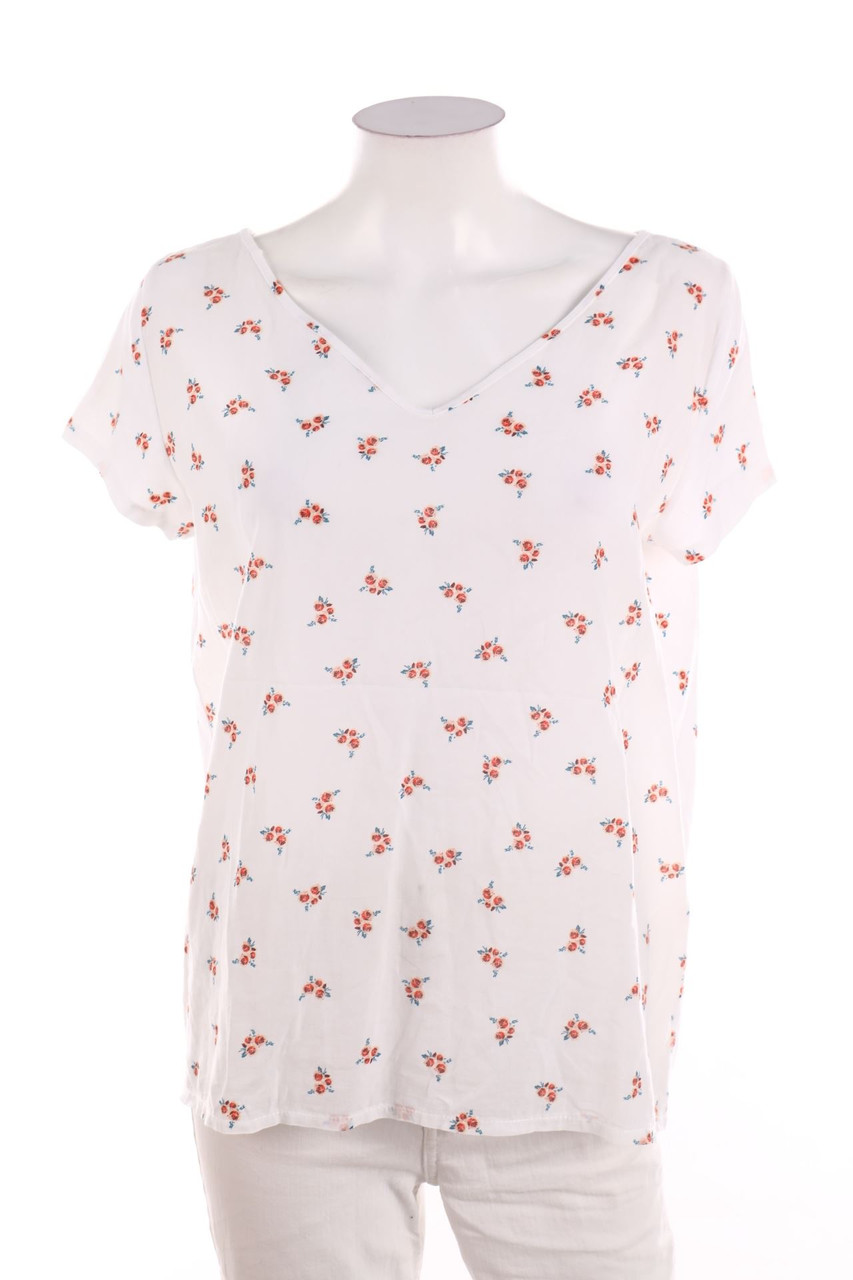No Label - Shortsleeve-Shirt with Flower Print - D 42