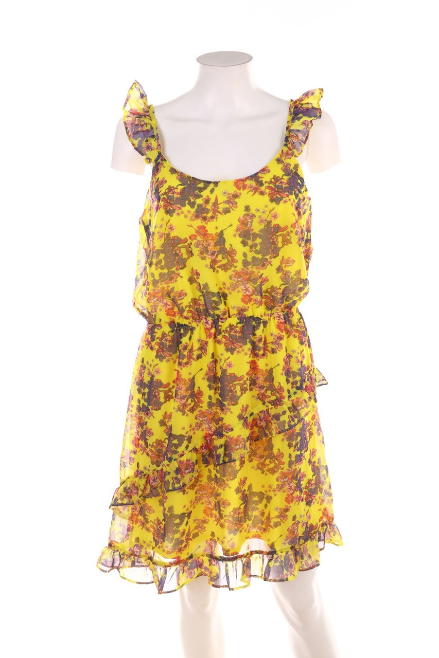 No Label - Volants-Dress with Flower Print - D 38