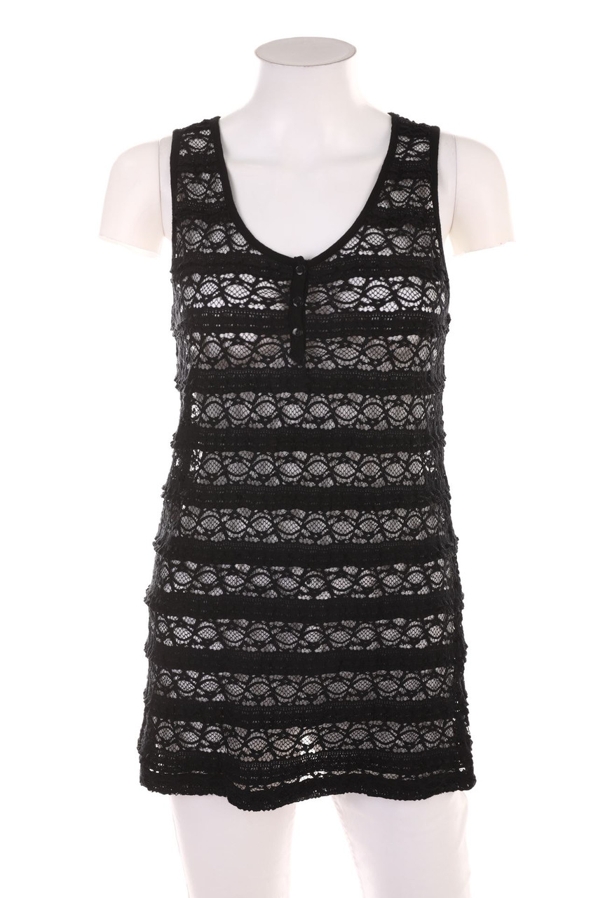 BLIND DATE - Top aus Spitze mit Knöpfen - M