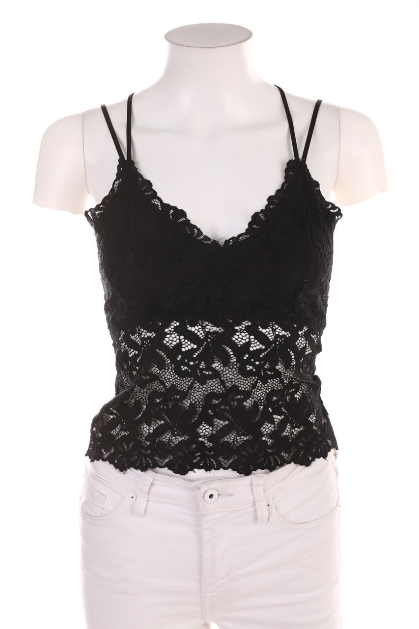 No Label - Crop-Top, Lace - D 32