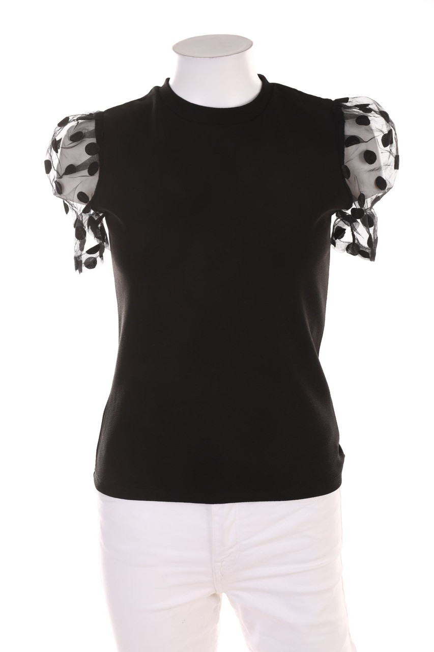 SHEIN - Shortsleeve Blouse with Puffy Sleeves - S