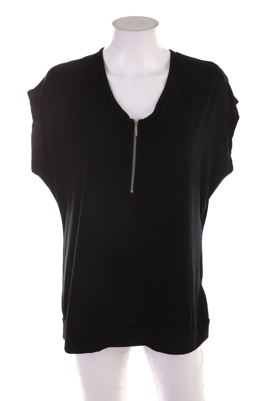 No Label - Shortsleeve-Shirt with Zipper Closure - D 46