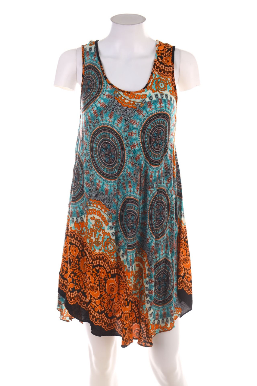 No Label - Long-Blouse Top with Pattern - D 38