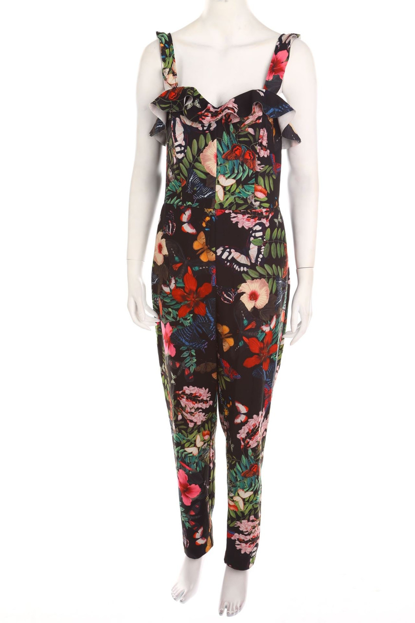 H&M - Jumpsuit mit floralem Muster - 2XL