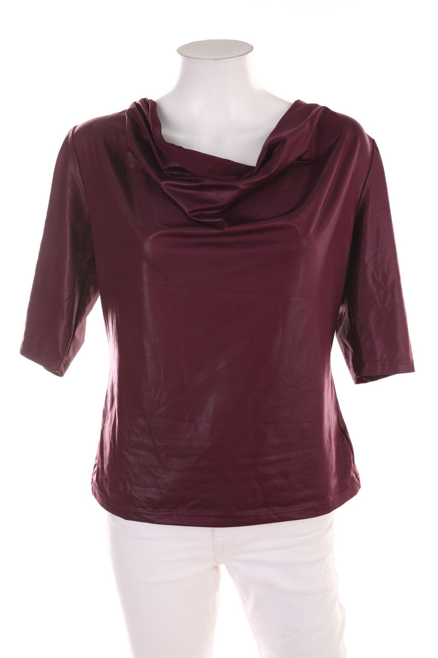 BODYFLIRT - Kurzarm-Shirt mit Wasserfall-Ausschnitt - S