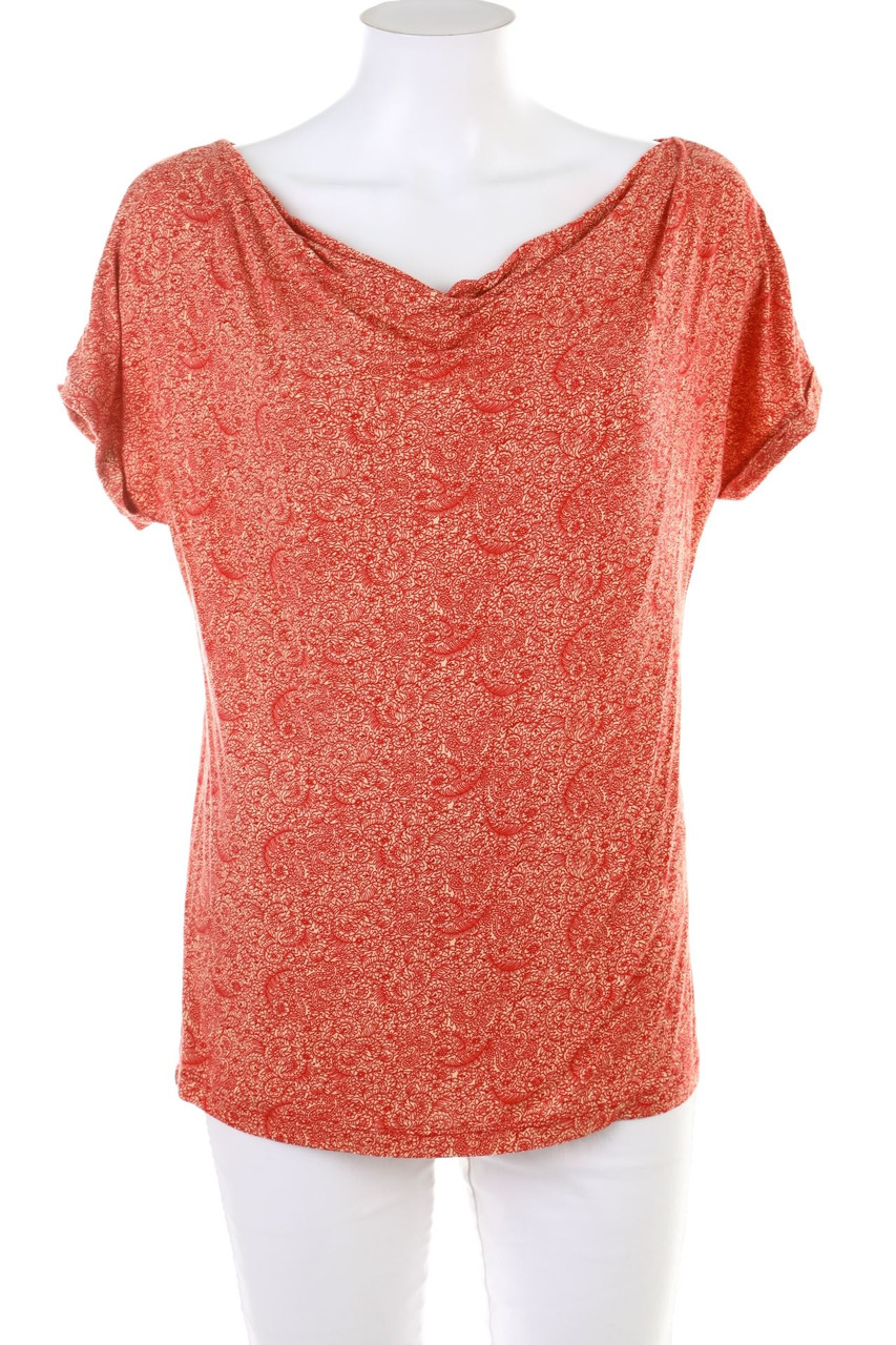 esmara - Kurzarm-Shirt mit Wasserfall-Ausschnitt - S