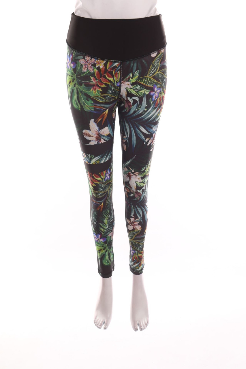SECONDHAND - Sport Leggings with Flower Print - XL