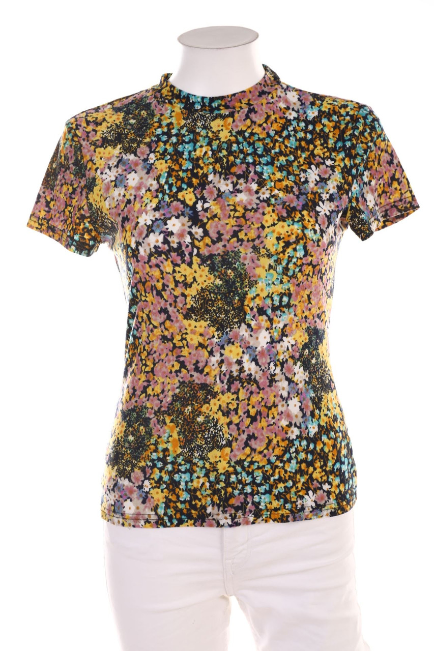 SHEIN - Shortsleeve-Shirt with floral print - M
