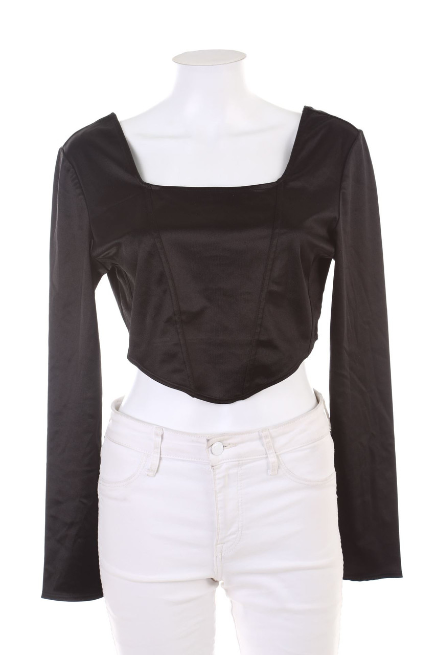 H&M - Cropped-Longsleeve-Shirt - L