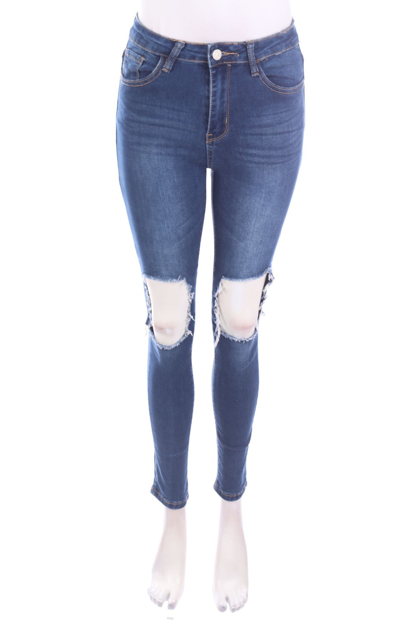 SECONDHAND - Destroyed Skinny-Jeans - M