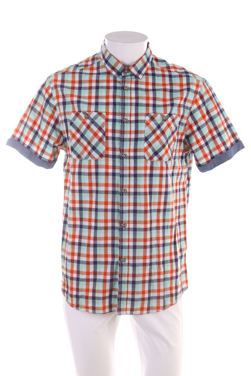 CEDARWOOD STATE - checked shortsleeve shirt - L