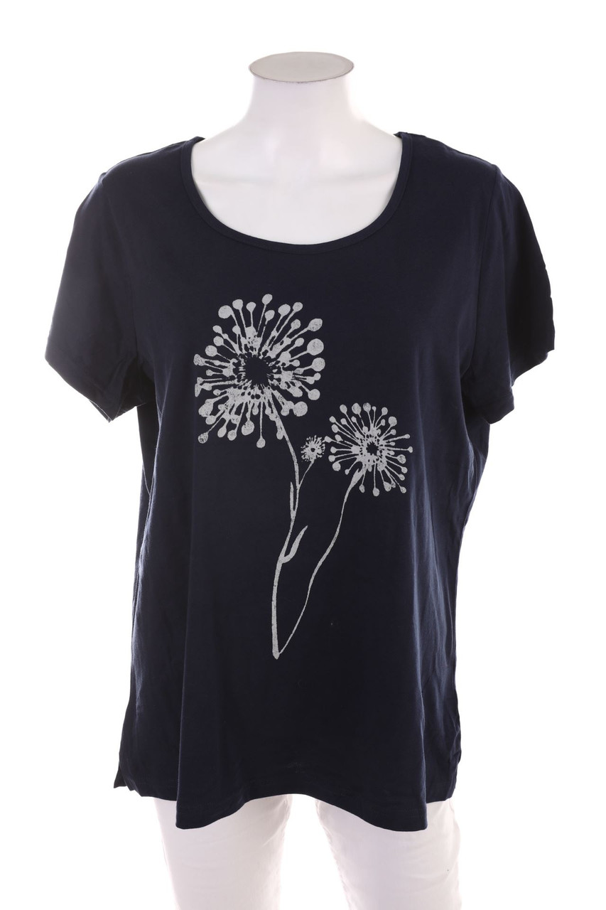 bonprix collection - Kurzarm-Shirt aus Baumwolle mit Print - 2XL