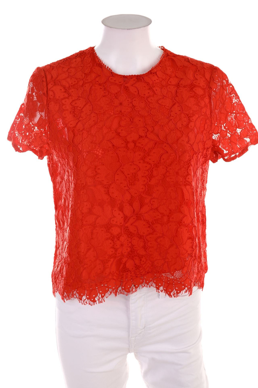 MANGO - Shortsleeve Blouse, Lace - M