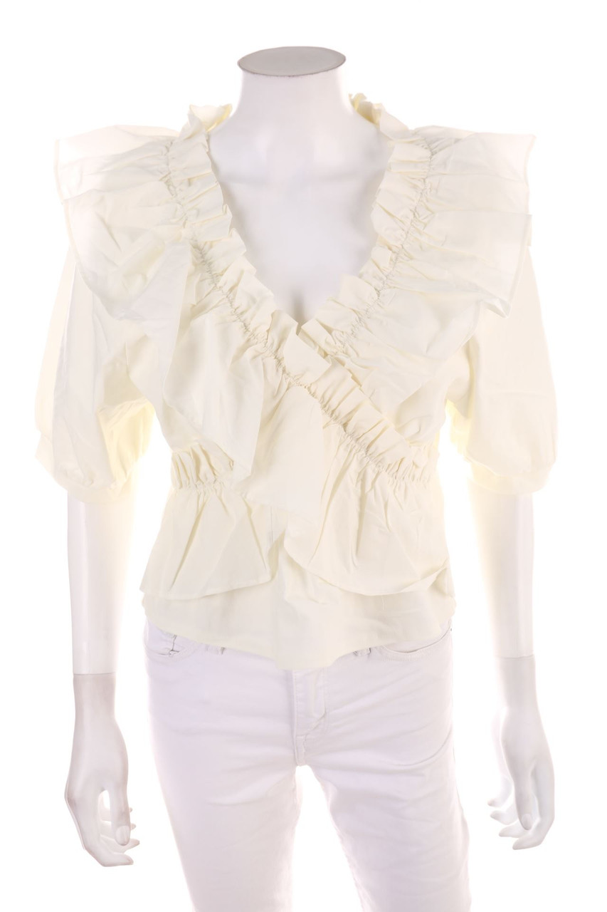 ZARA - Volant-Bluse - L