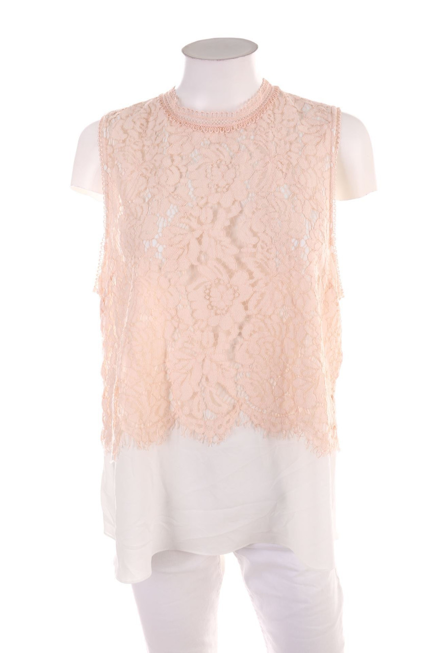 FOREVER NEW - Blouse Top, Layer Look with Lace - D 44