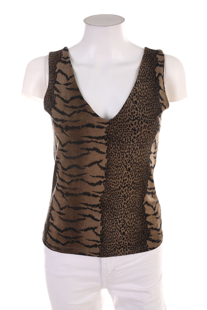 No Label - Top with Animal Print - D 34