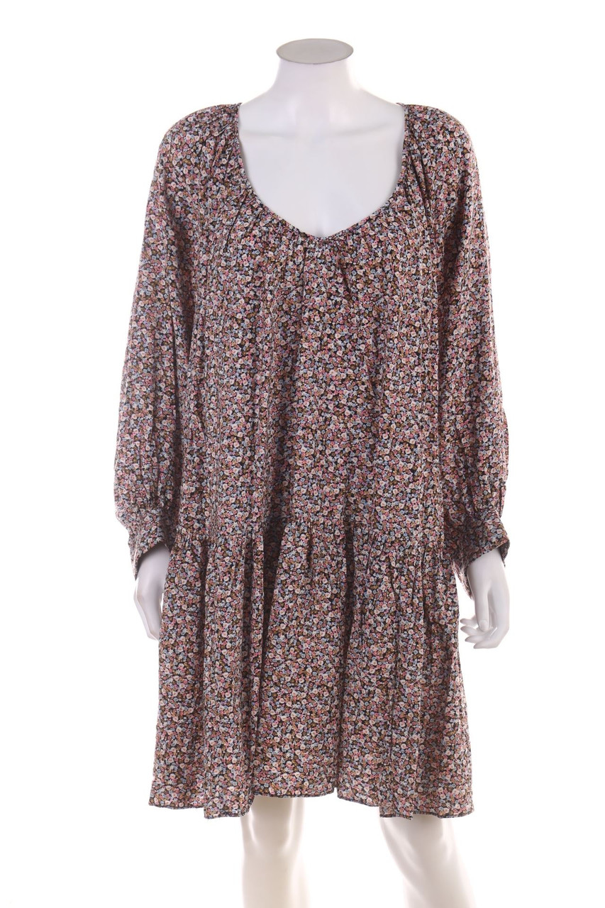 H&M - Minikleid mit Blumen-Print - D 48