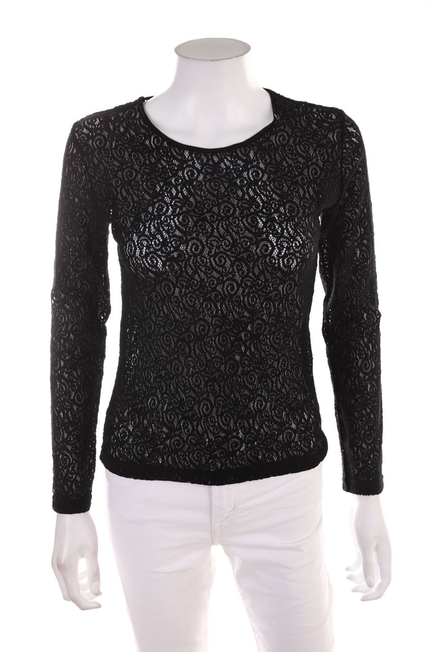 No Label - Longsleeve-Shirt, Lace - D 34