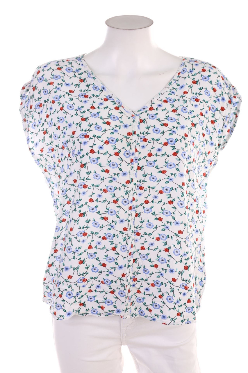 TOM TAILOR - Kurzarm-Shirt mit floralem Muster - L