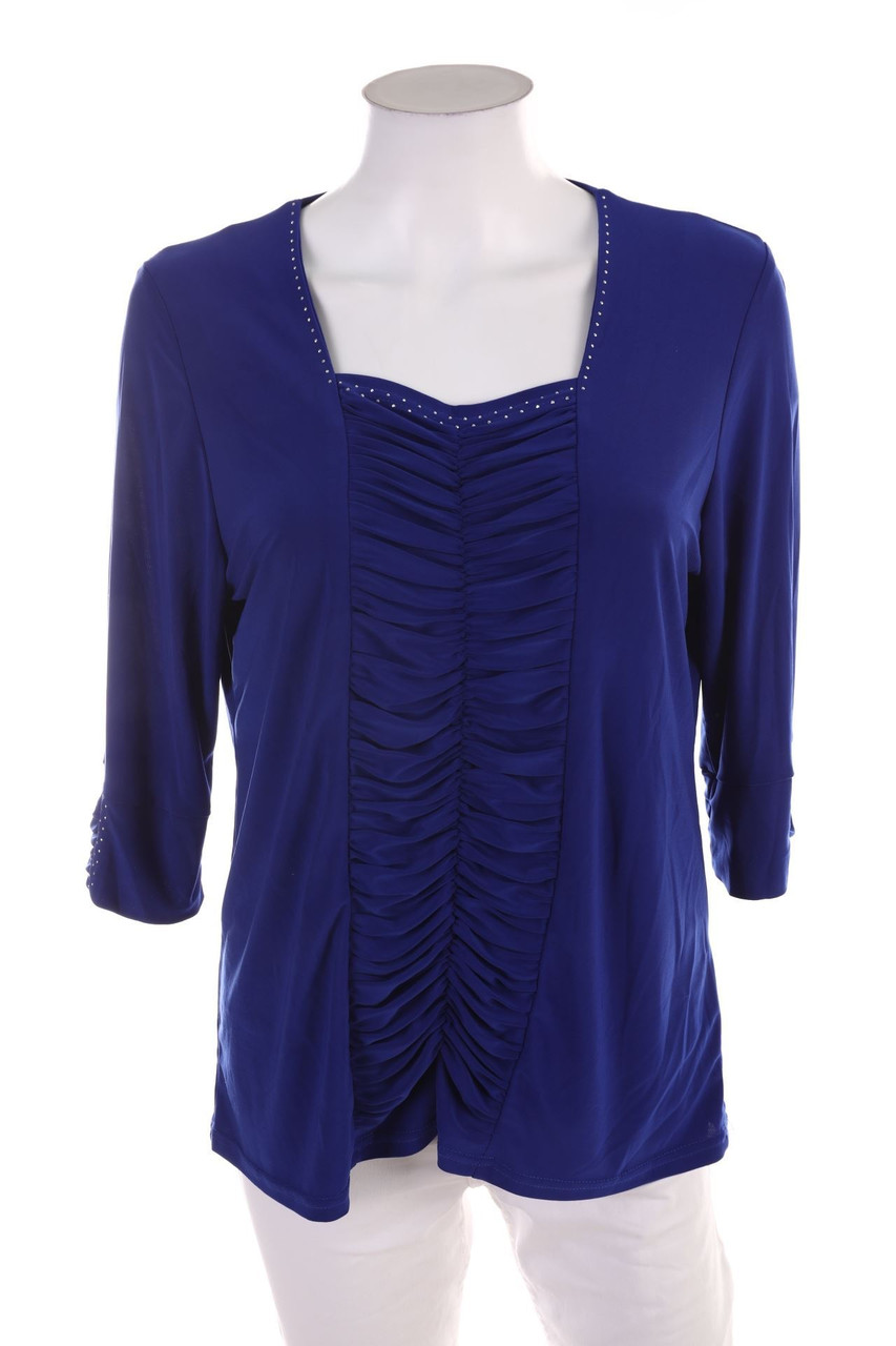 No Label - 3/4-Sleeve Shirt with Ruffles - D 42