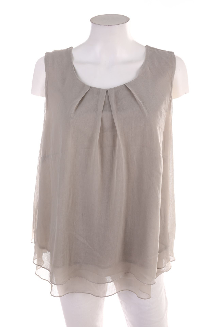 Ohne Label - Blusentop mit Falten - 48