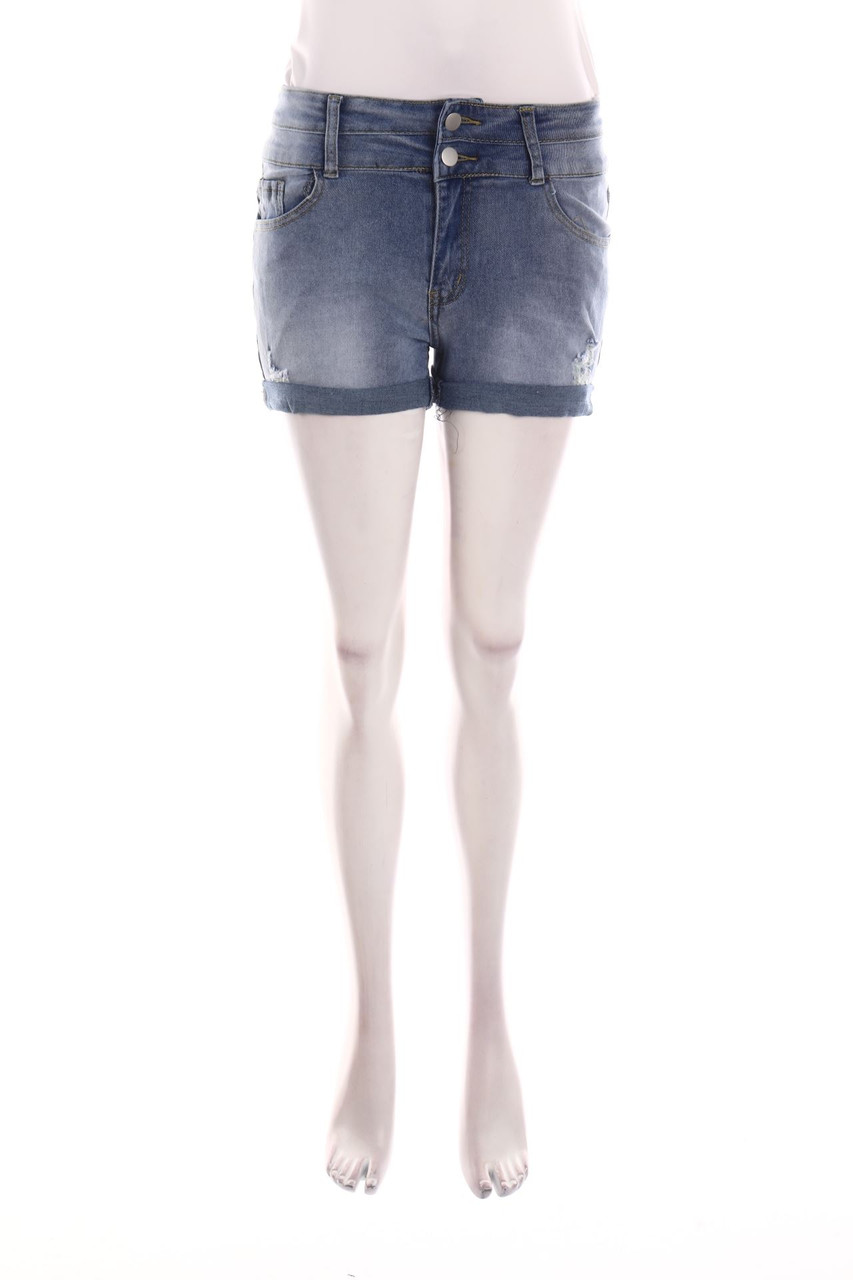 No Label - Used Look Denim Shorts - M