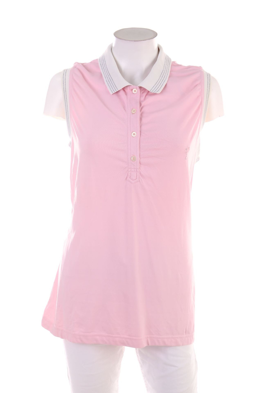 No Label - sleeveless polo shirt - XL