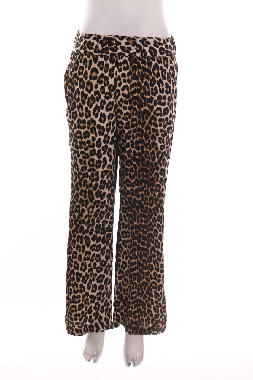 H&M - Palazzo-Hose mit Leo-Print - M