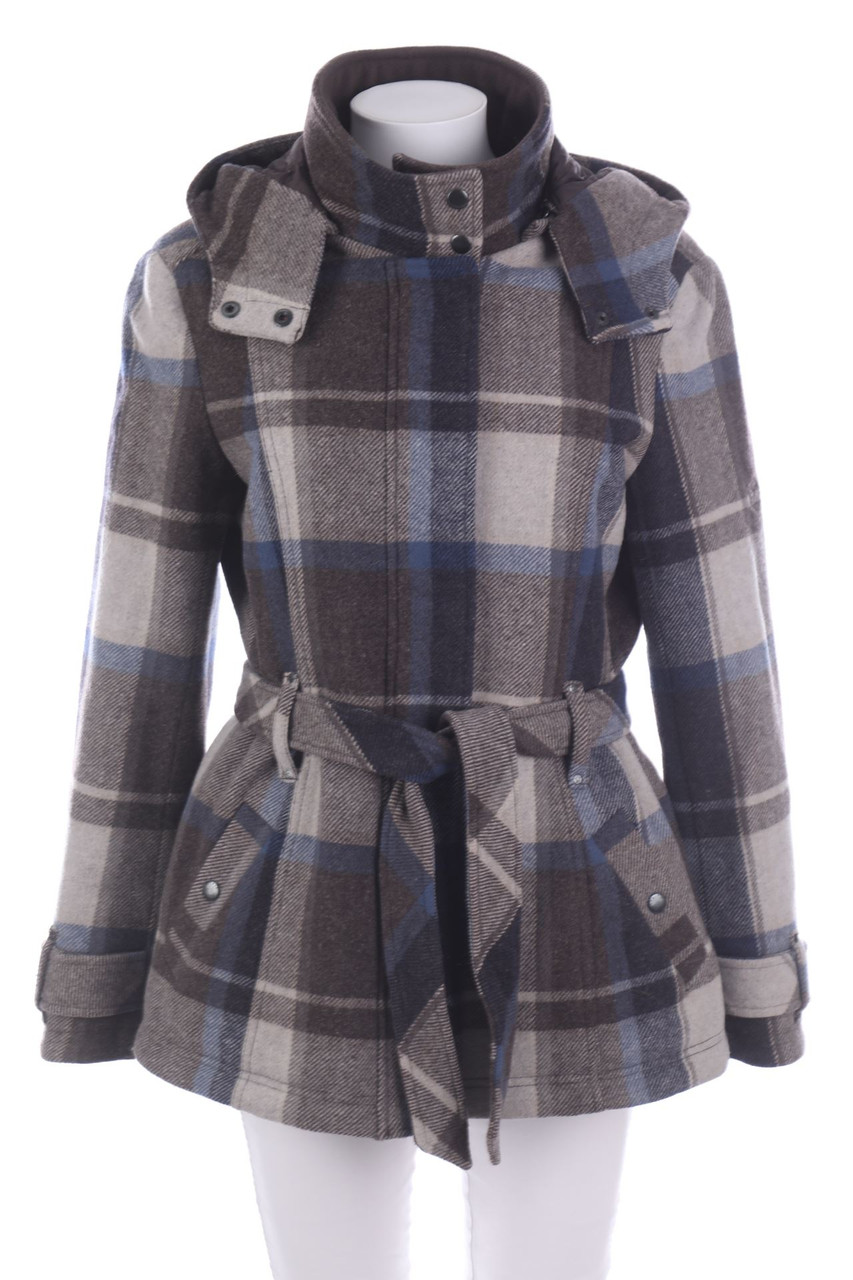 ESPRIT - Karo-Jacke mit Gürtel - L